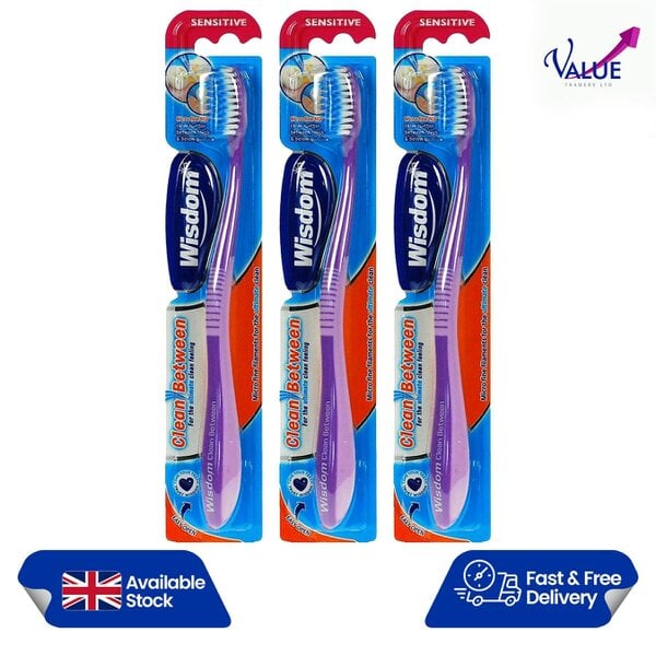 Wisdom Clean Between Toothbrush: Sensitive (Pack of 3)