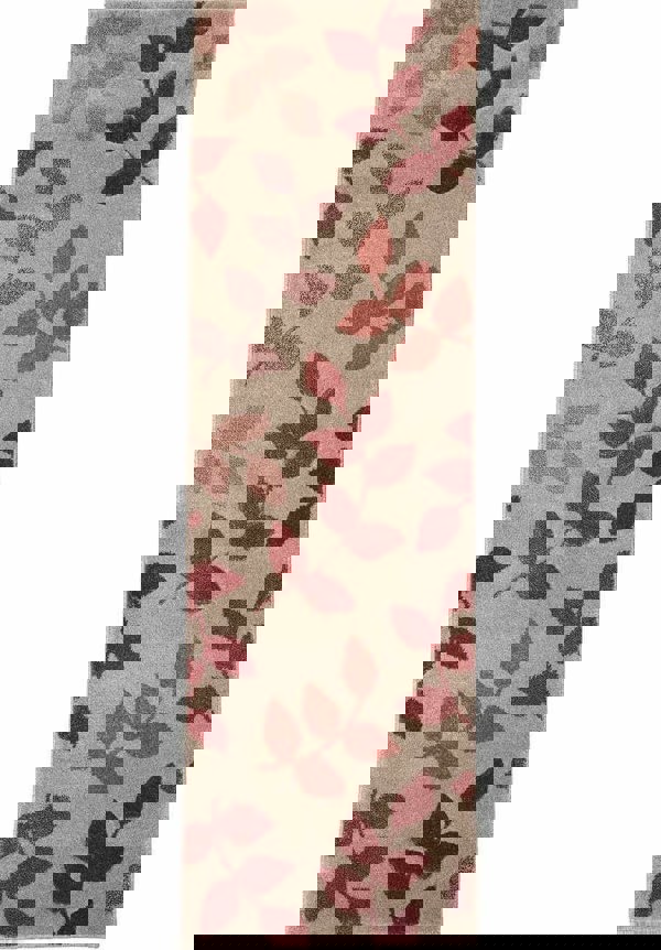 Newport Leaf Rug – Hand-Carved Floral Design