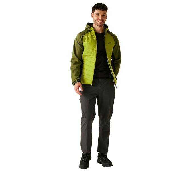 Regatta Mens Andreson VIII Hybrid Jacket - Grenoble Green/Nephrite Green - 