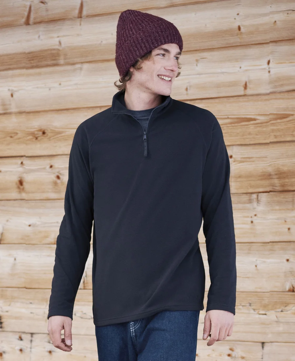 Animal Mens Prague Half-Zip Fleece - Black
