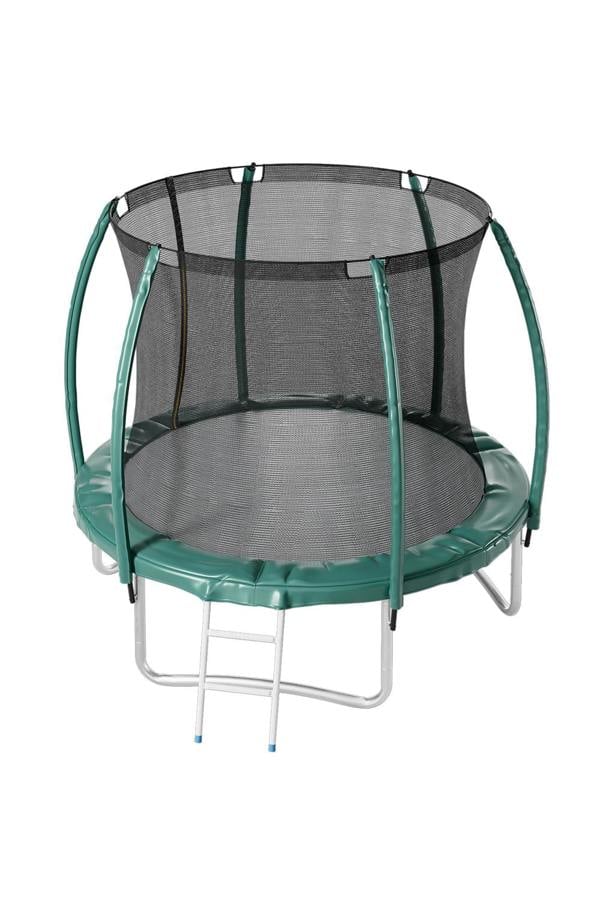 Living and Home 10FT Outdoor Enclosure Trampoline with Ladder,Suitable for Children and Adults, Outdoor Safe Trampoline