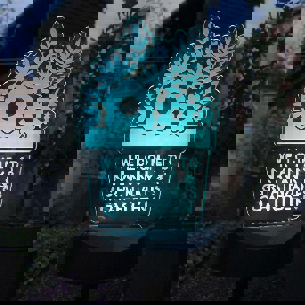 Personalised Memento Company Personalised Plant Pot Outdoor Solar Light