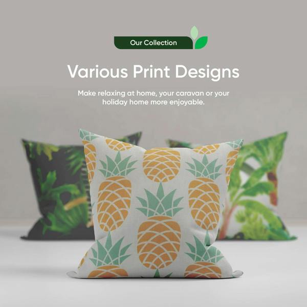 Gardenwize Pair of Outdoor Scatter Cushions – Pineapple Design
