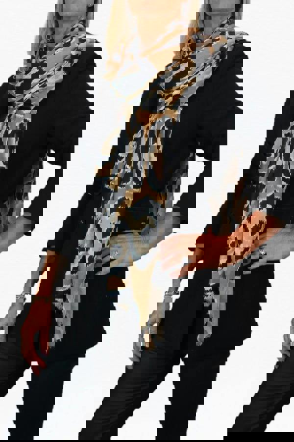 Paulo Due Leopard Spot Print Lightweight Shawl Scarf