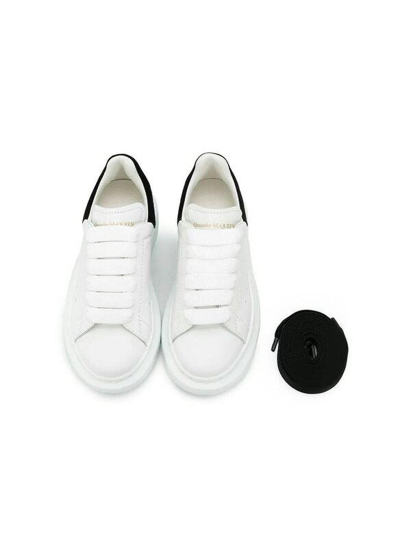 Alexander McQueen Oversized Sole Sneakers White Black Kids