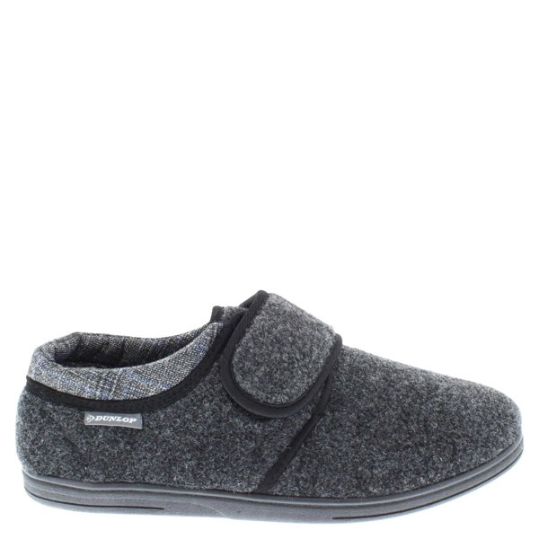 Dunlop Atticus Memory Foam Hook and Loop Men's Slippers