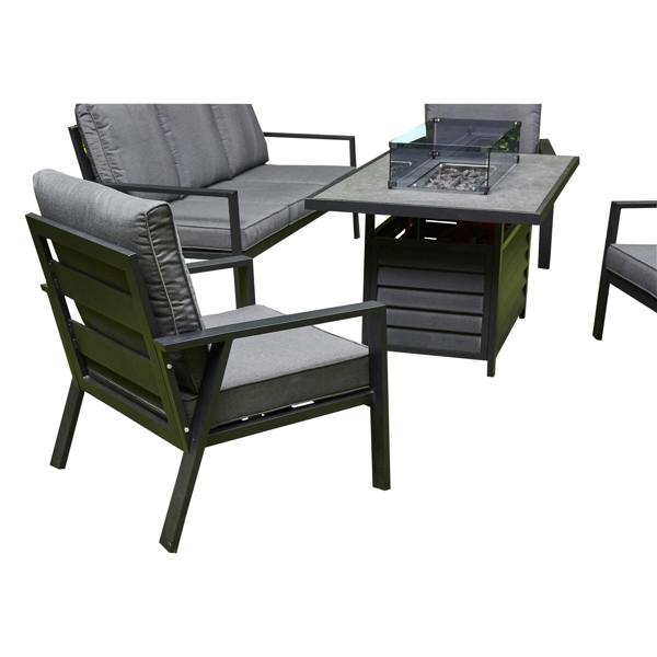 DS Living Aluminium Firepit Sofa Set