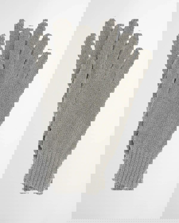 Barbour Glove & Tartan Scarf Gift Set - Grey Midnight