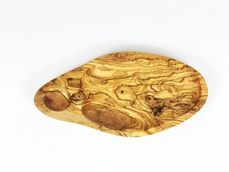 Verano Spanish Ceramics Olive Wood - 29Cm Olive/Chips Plate