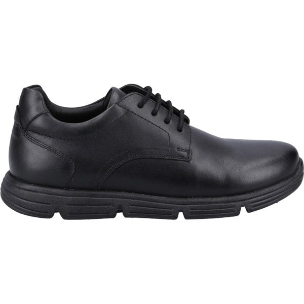 Hush Puppies Adrian SNR Leather Boys's Black Shoes