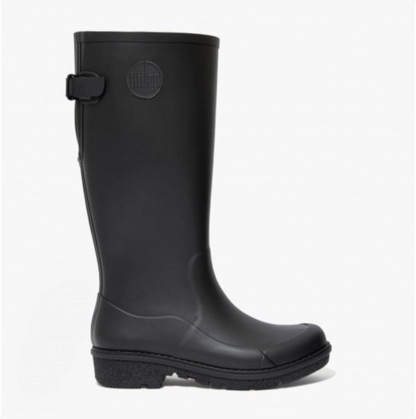 FitFlop WONDERWELLY TALL Womens Rubber Wellington Boots All Black