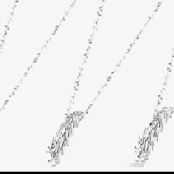 Swarovski Hyperbola Rhodium Plated Three Hoop Necklace 5737064