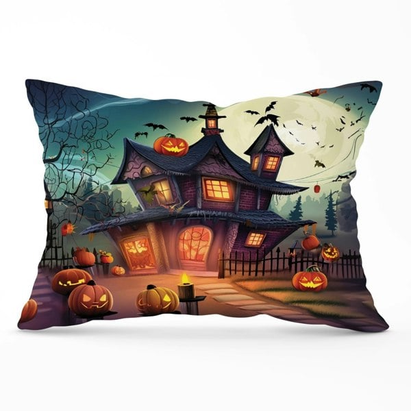 Warren Reed Spooky Halloween House Cushions