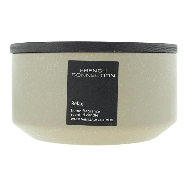 French Connection Stone Collection Warm Vanilla & Cashmere Candle 405g
