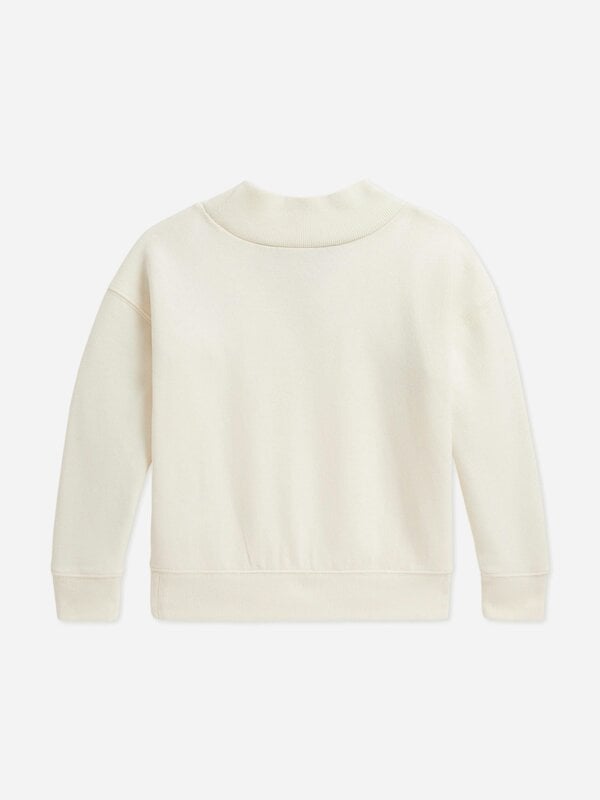 Ralph Lauren Kids Ralph Lauren Girls Polo Bear Sweatshirt in Ivory