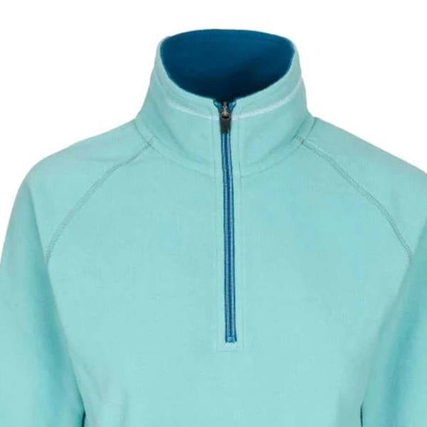 Trespass Childrens Girls Sybil Half Zip Microfleece Top - Teal Mist - 