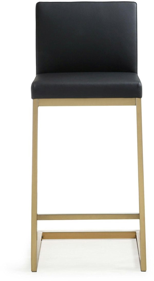 Furniture Edit Parma Black Gold Steel Counter Stool - Set of 2