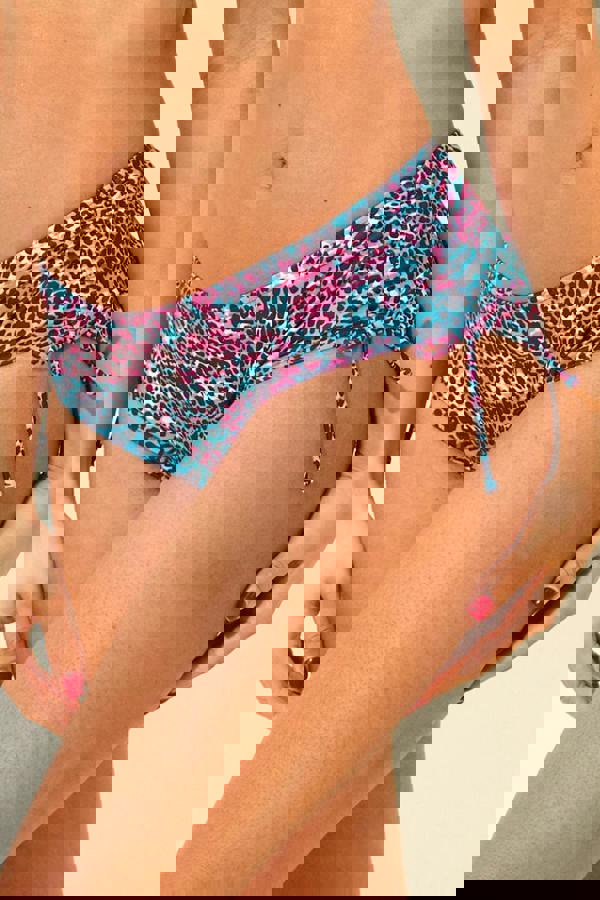 Neon Leopard Print Bikini