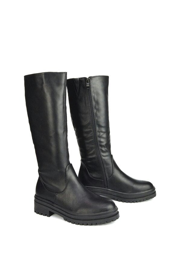 XY LONDON Chunky Sole Mid Calf Boots