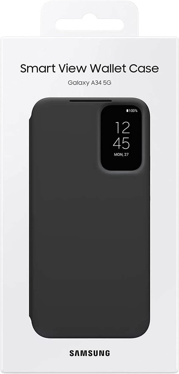 Samsung Galaxy A34 5G Smart View Wallet Case Black - EF-ZA346CBEGWW