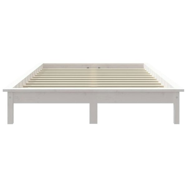 Berkfield Bed Frame White 120x200 cm Solid Wood Pine