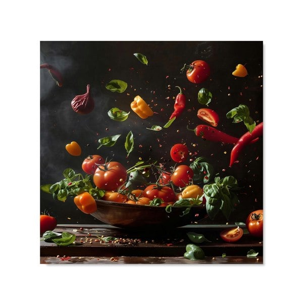 Warren Reed - Designer Dynamic Levitation: Vegetable Ballet Kitchen Splashback