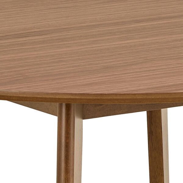 Wyld Haus Saffron Round Walnut Wood Effect Dining Table