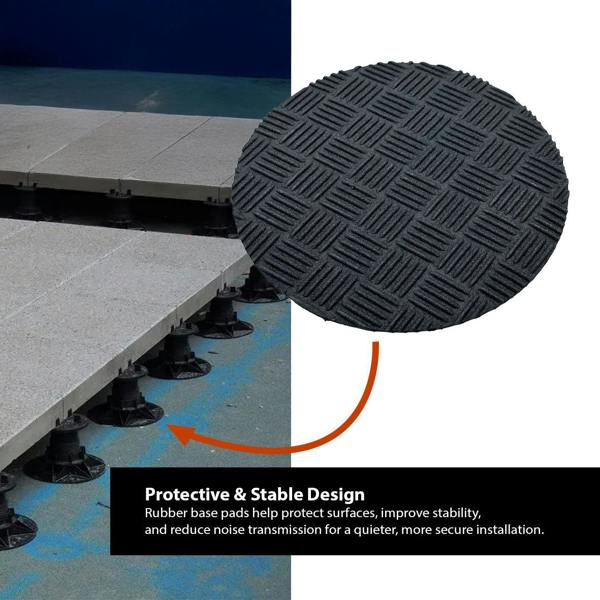 Nicoman Rubber Base Pads for Decking Pedestals