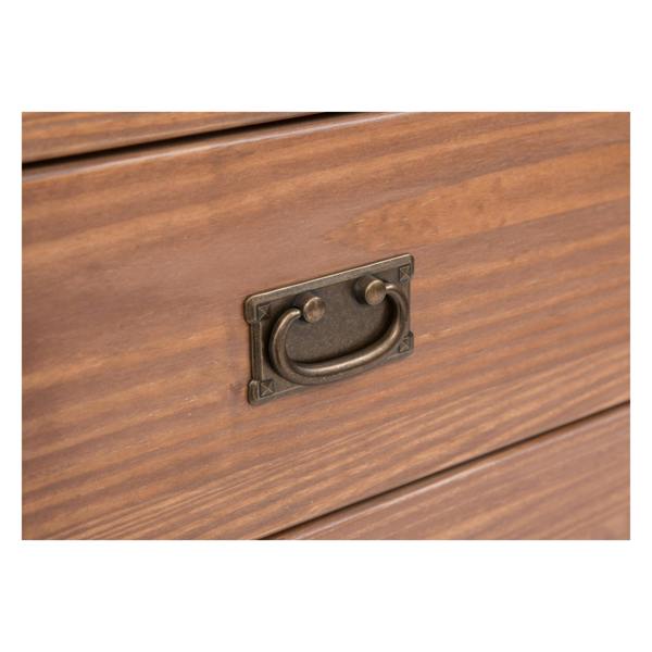 Cabinet Bits Padua 3 Drawer Desk - Dressing Table Brass Drop Handle