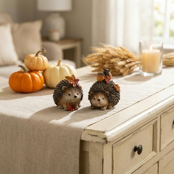 Garden Greatness Decorative Resin Harvest Hedgehog Ornament