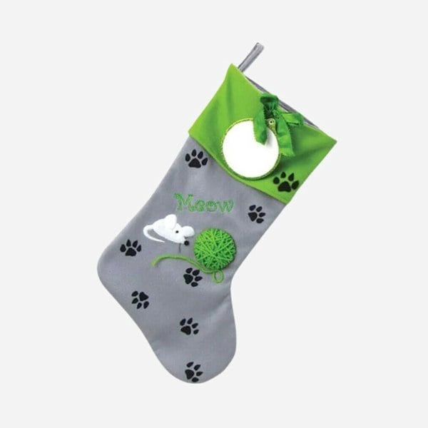Diletto Gifts DIY Personalised Cat Christmas Stocking