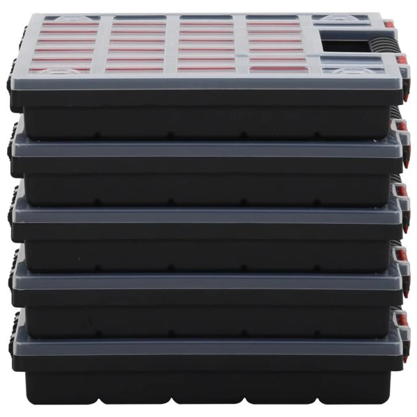 Berkfield Assortment Boxes 5 pcs 40x30x5 cm Polypropylene