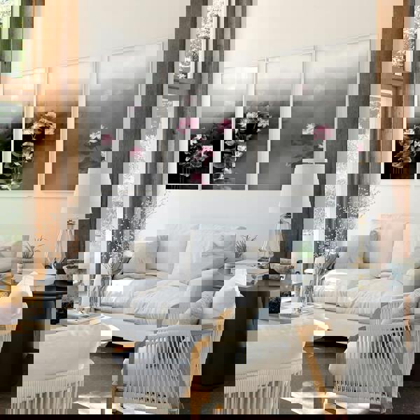 Living Room Canvas Art | Set of 3 Asian Inspired Wall art Prints