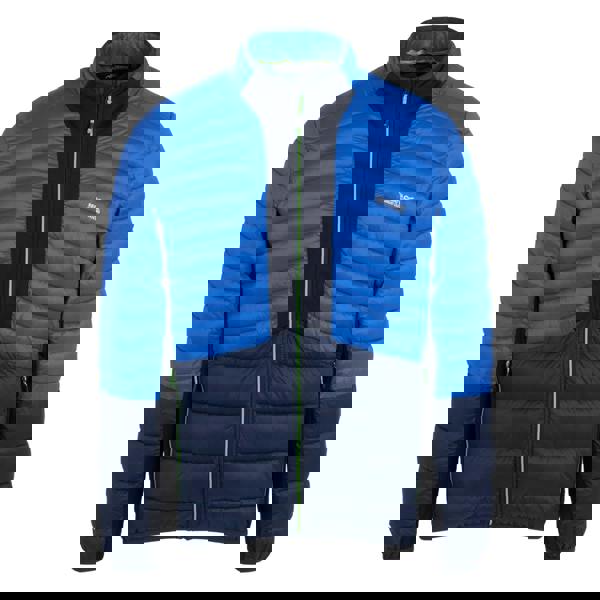 Regatta Mens Leedre Colour Block Hybrid Jacket - Olympian Blue/Navy