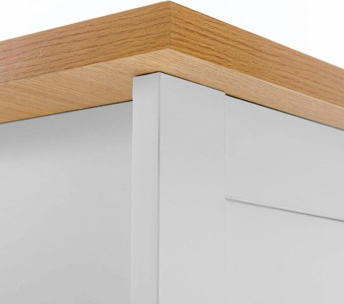 Kosy Koala Two-Drawer Bedside Table Cabinet Wooden Top Nightstand White Bedroom Furniture