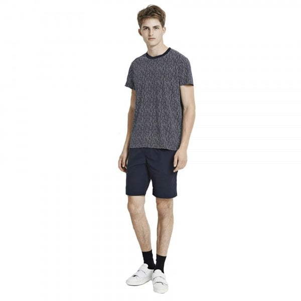 Samsoe & Samsoe Balfrin O-N SS Mens Top - Blue Dot Aop