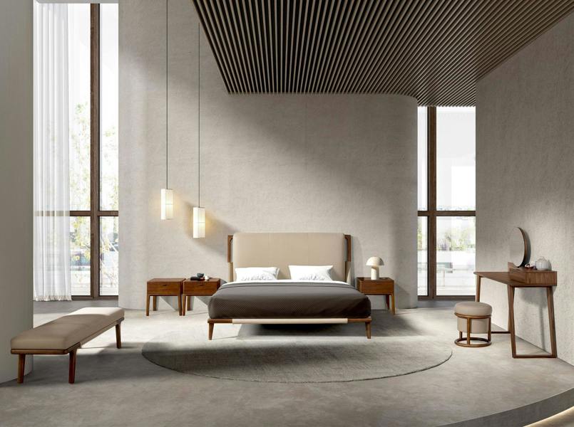 Angel Cerdá Mink Coloured Leatherette Bed 7194