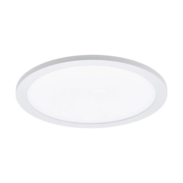 Flush Ceiling Light Colour White Shade White Plastic Bulb LED 14W Included Loops