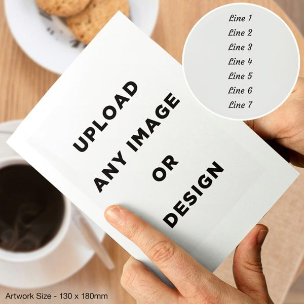 Personalised Memento Company Personalised Photo Upload Card - Display Font