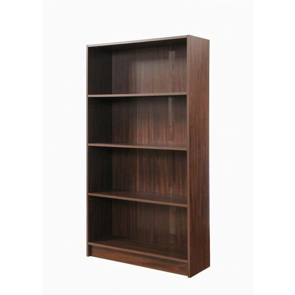 Timber Art Design 4 Tier Bookcase Tall Display Shelving Storage Unit Wood Furniture