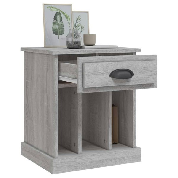 Berkfield Bedside Cabinets 2 pcs Grey Sonoma 43x36x50 cm