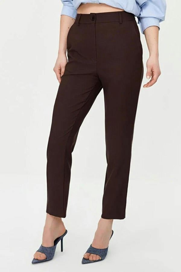 WOVCOR Basic Cigarette Skinny Leg Woven Trousers