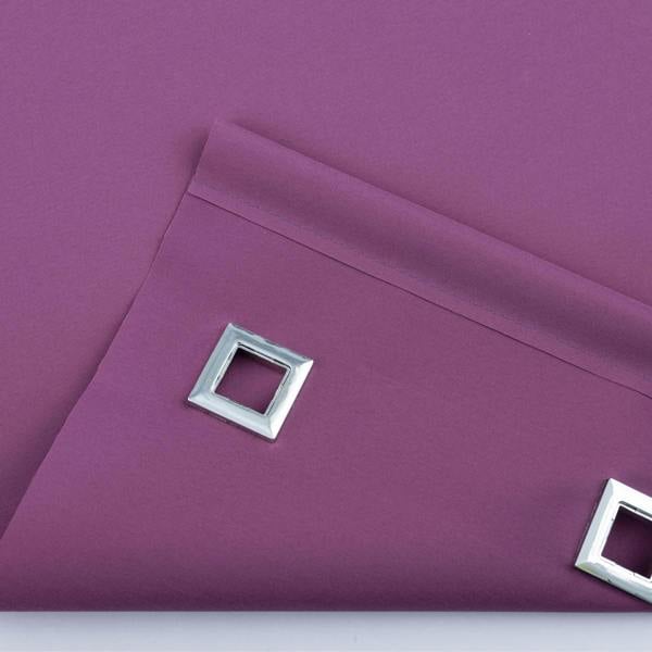 A.Unique Home Trimmable Square Eyelet Roller Blind - 2FT - AUBERGINE - 60cm(W)x170cm(L)