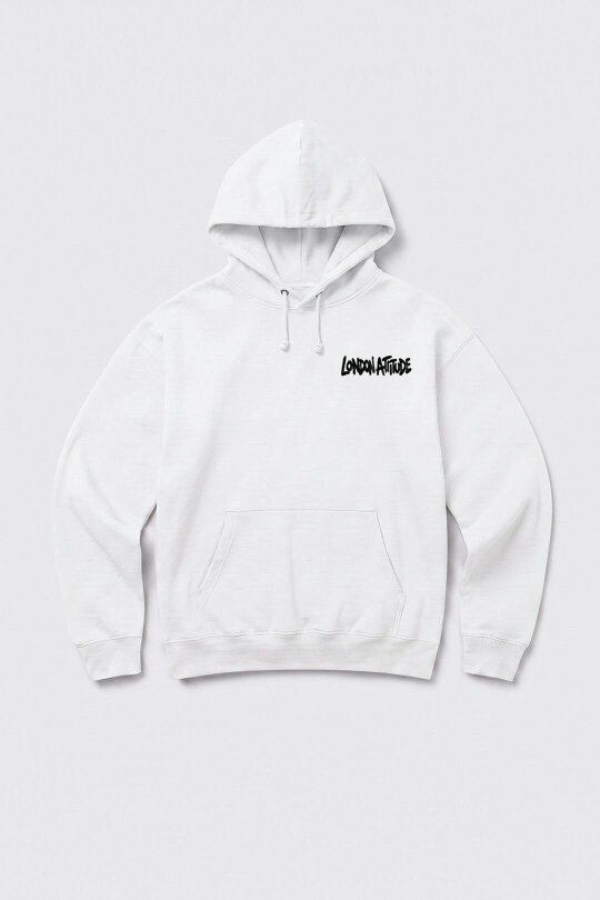 London Attitude Oversized City Graffiti Graphic Hoodie