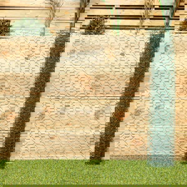 Samuel Alexander 5m x 0.6m x 25mm Green PVC Coated Galvanised Chicken Garden Wire Netting / Fencing