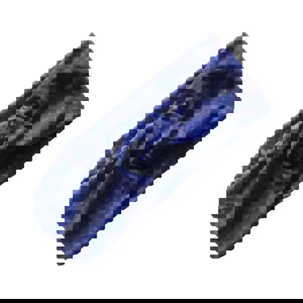 Navy blue velvet soft head band with subtle sheen and soft texture