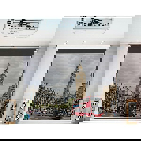 Wall Mount Electric Projector Screen for Home Theater Movie Projector Screens Living and Home