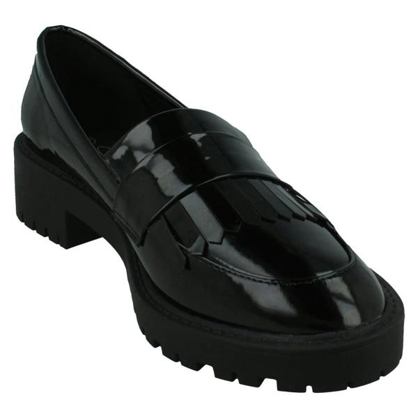 Spot On Ladies Spot On Chunky Sole Loafers F80546
