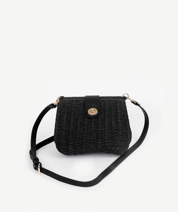 Pia Rossini Tia - Petite Artisan Crossbody Bag - Black