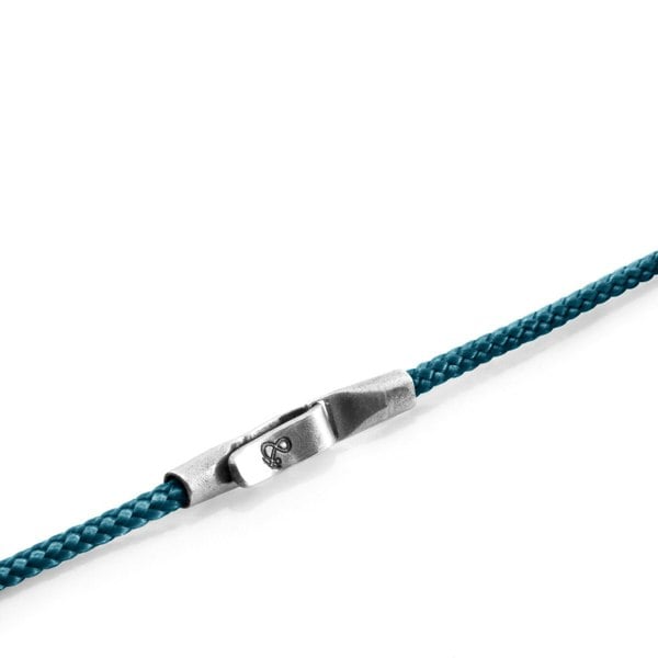 Ocean Blue Liverpool Silver and Rope Bracelet